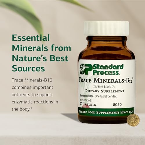 Standard Process Trace Minerals-B12 - Thyroid & Cell Functioning Support with Iodine