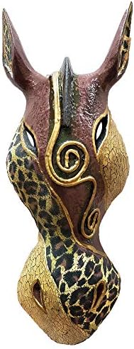 Giraffe Zebra Face Mask Wall Hanging Décor Hand Painted Patterns African Safari Style Decorative Accent Contemporary Variation An Awesome Gifting
