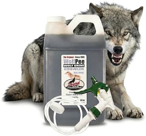 PredatorPee 100% Wolf Urine Natural Predator Scent Outdoor Yard Garden