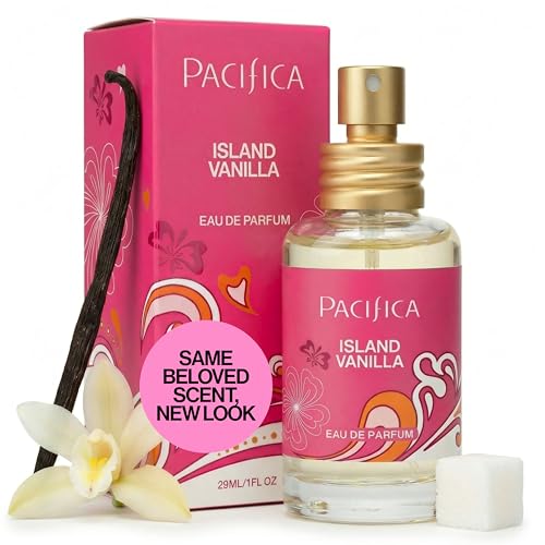 Pacifica Island Vanilla Perfume – Clean Vanilla Fragrance for Women - Warm Tropical Aroma - Long-Lasting Clean Beauty Non Toxic Scent