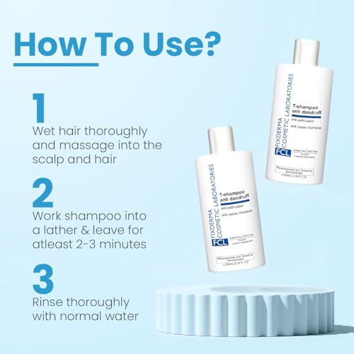 FCL 2% Salicylic Acid T-Shampoo with 1% Tea Tree Oil | Dandruff Shampoo