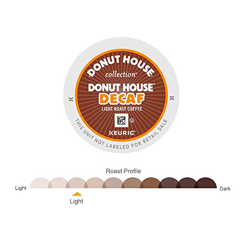 Donut House Collection Chocolate Glazed Donut, Single-Serve Keurig K-Cup Pods, Flavored Light Roast Coffee, 24 Count