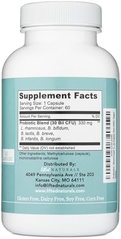 Probiotics - Mood Super Strains Probiotic - Naturally Supports Digestion & Mood - Histamine-Free Probiotics w/ L Rhamnosus GG