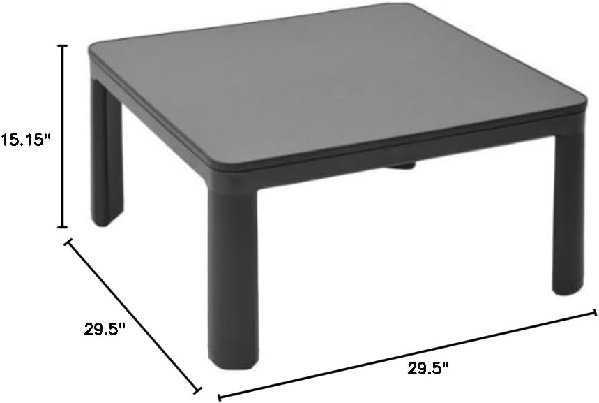 YAMAZEN Casual Kotatsu (75cm Square) Black ESK-751(B)
