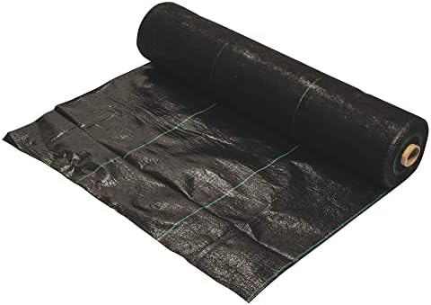Dewitt Professional Max Weed Barrier Fabric 4.1 oz, Black, 4 x 250 Feet – Heavy-Duty Weed Control and Ground Cover for Gardens, Beds, Mulch, Outdoor Landscaping, and Yard Areas