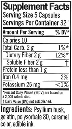 Quality Choice Daily Fiber Capsules for Regularity, 160 Count