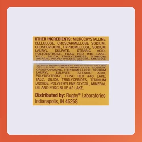 Rugby Ferrous Sulfate 325mg Tablets - Iron Supplement for Women and Men - 100 Count (1 Pack)