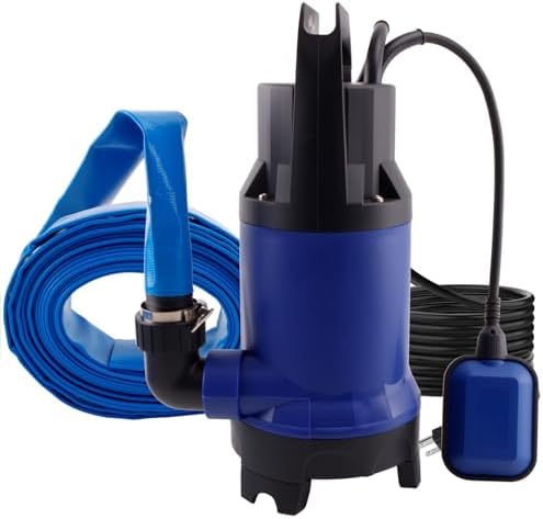 1.5HP Sump Pump, 4000GPH High Flow Clean&Dirty Water Pump