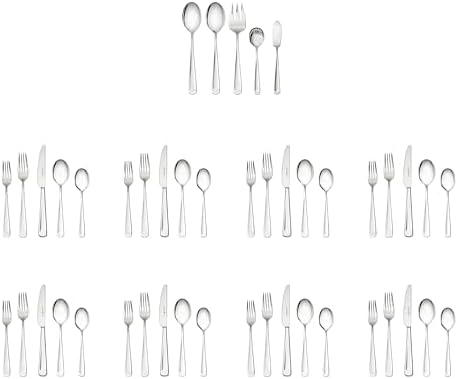 Henckels Silvano 45-Pc Flatware Set, 18/10 Stainless Steel