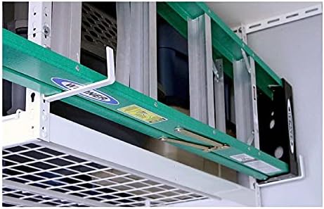 SafeRacks Heavy Duty White Steel Garage Accessory Hook Package
