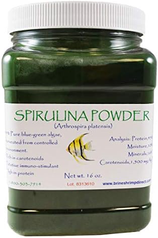 Brine Shrimp Direct Spirulina Powder, 16 oz
