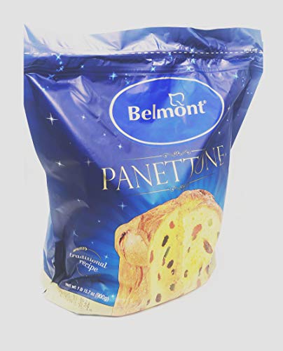 Belmont Traditional Formula Panettone ( Panneton / Paneton /Fruit Cake ) 1.15.7 OZ ( 900 g ) Bag