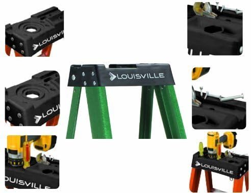 Louisville Ladder 4-Foot Fiberglass Step Ladder, 225-Pound Load Capacity, Type II, FS4004