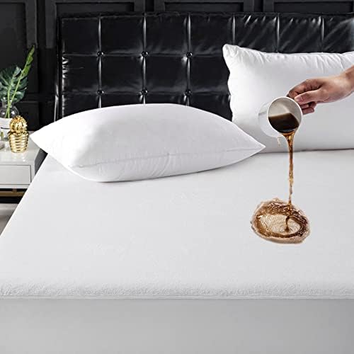 TASTELIFE Queen Waterproof Mattress Protector, Microfiber, 60x80 Inches | 8"-21" Deep Pocket Smooth Fitted Cover, Soft Breathable & Noiseless, Vinyl-Free Machine Washable