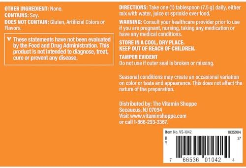 The Vitamin Shoppe Lecithin Granules - Brain Memory & Liver Support | Phosphatidylcholine Complex | 16 oz Powder | 100% Soy-Based