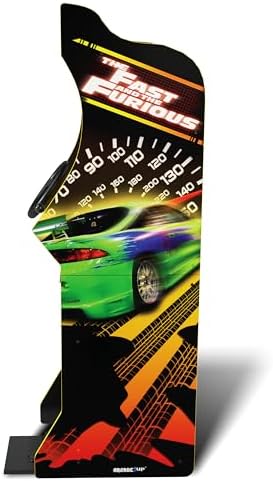 Arcade1Up The Fast and the Furious Deluxe Arcade Machine, Steering Wheel | Gaming Cabinet with 4-Position Gear Shift and Wi-Fi Leaderboards