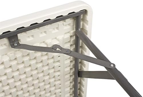 Displays2go Square Folding Table with Molded Top, 34 Inch