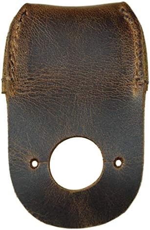 Hide & Drink, Leather Thumb Guard, Finger Protector, Carpenter Carving Accessories, Handmade Includes 101 Year Warranty :: Bourbon Brown