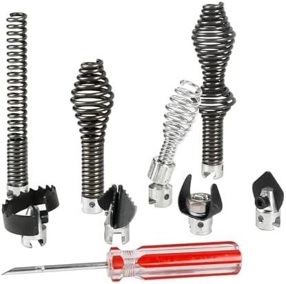 10PCS Drain Cleaning Kit for RID-GID Sectional Drain Cables – Heavy Duty Cutters & Augers Compatible with K-400, C-4, C-6, C-7, C-8
