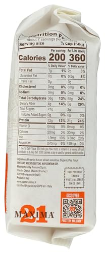 Rummo, Pasta Fusilli Protein Organic, 14.1 Ounce