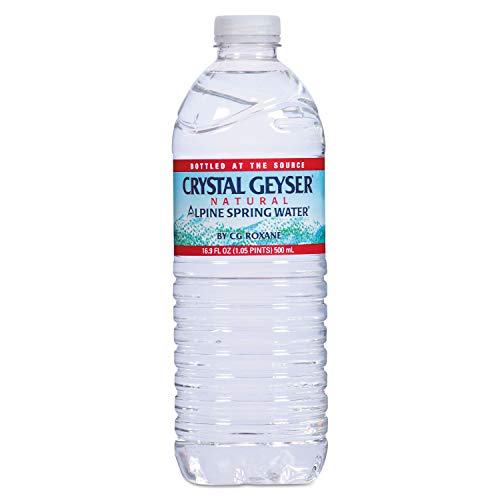 Crystal Geyser Natural Alpine Spring Water, 16.9 Ounce, 35 Bottles