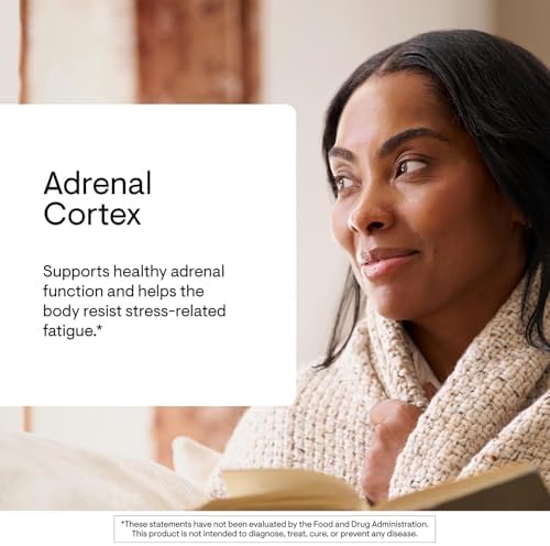 THORNE Adrenal Cortex, Bovine Adrenal Glandular Supplement, 60 Capsules | Supports Healthy Adrenal Function & Cortisol Balance