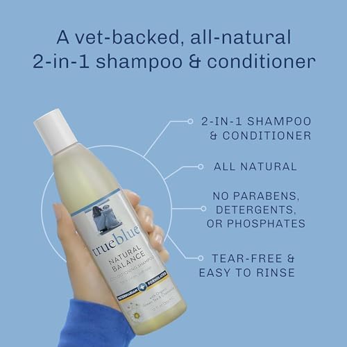Trueblue Pure & Sure Puppy Shampoo – Cleansing Wash, Deodorizing, Moisturizing – Toxin Free, Milk, Honey Natural Botanical Blend – Tearless Dog Shampoos – 12 Fl. Oz.