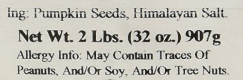 Farm Fresh Nuts Dry Roasted Pepitas Pumpkin Seeds (1LB) - Himalayan Salted | 1LB, Dry Roasted Pepitas, Pumpkin Seeds, Himalayan Salt, No Oil Added, OU Kosher