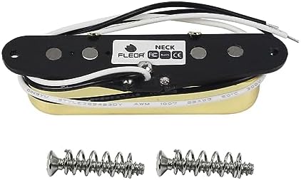 FLEOR Alnico 5 Guitar Pickups - TL Bridge & Neck Pickup (Chrome) for TL Style Guitar
