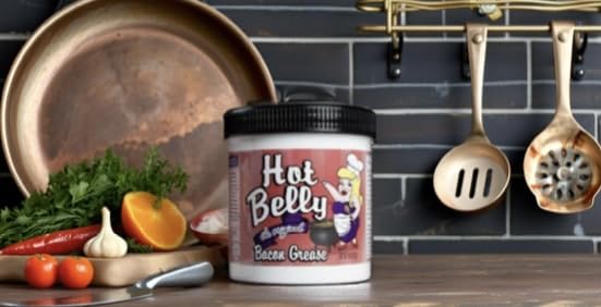 3 PACK HOT BELLY REAL BACON GREASE SHELF STABLE