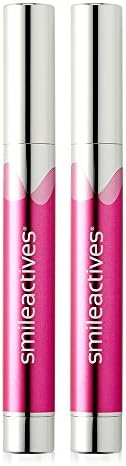 Smileactives Teeth Whitening Pen, Stain Remover Gel, Vanilla Mint, 2-Pack | Precision Brush-Tip Applicator, Dental-Grade Formula, Travel-Ready Design