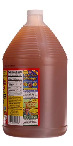 Bragg Organic Apple Cider Vinegar, Raw, Unfiltered, With The Mother, 128 oz