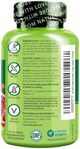 NATURELO Men's Multivitamins - Whole Food Multivitamin for Men, 120 Caps | Vitamins, minerals, vegetarian capsules, energy, brain, heart, eye health*