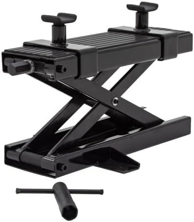 Black Widow Steel Motorcycle Jack, 1,100 lb, Dirt Bike Lift