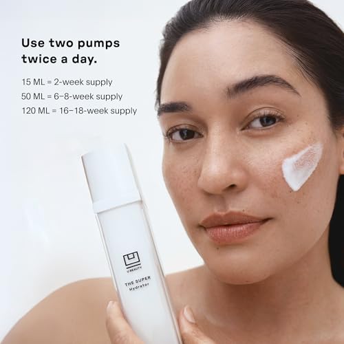 U Beauty The SUPER Hydrator - Mega-Dose Skin Hydrator and Hyaluronic Acid Moisturizing Cream with Peptides and Grapeseed Oil for Supple, Smooth