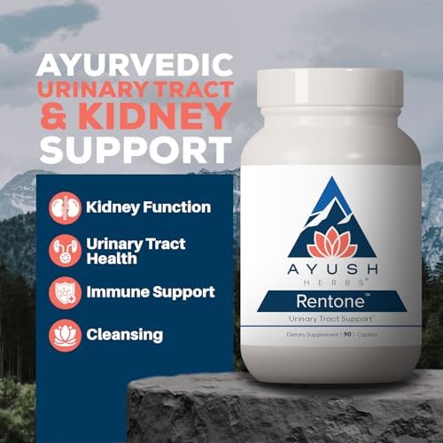 Ayush Herbs Rentone, Kidney Support Supplement with Cranberry, 90 Servings | Kidney Cleanse Pills for Women & Men, Urinary Health & Bladder Function