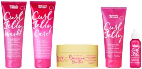 Umberto Giannini Curl Jelly Scrunching Jelly 6.7 fl Oz - Frizz Solution Defining Hair Gel for 2a-4c Curly, Wavy, Coily Hair - Vegan & Cruelty-Free