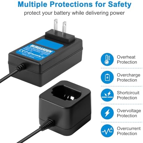8V Charger Compatible with Dewalt DCB080 DCF680N1 | DW4390 DCF682 DCF680N2 DCF680G2 DCB095 Fit for Dewalt 8v Pod Style Li-Ion Battery