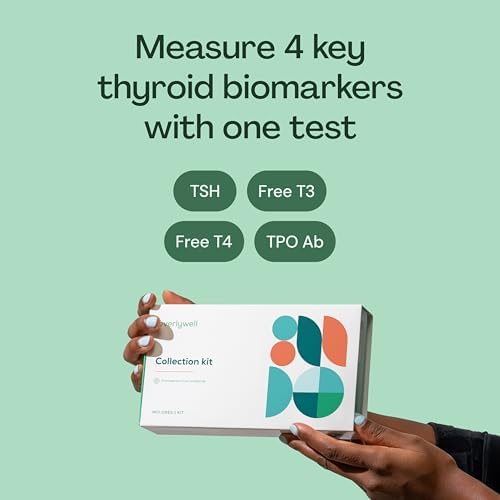 Everlywell At-Home Thyroid Test Collection Kit for Women and Men, Get Accurate Results at Home from a CLIA-Certified Lab Within Days, for Ages 18 Plus