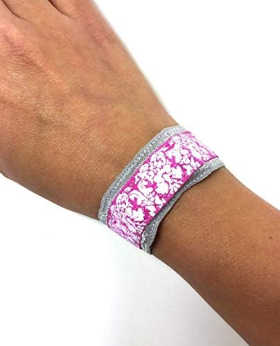 Pink Floral Wrist or Ankle Band for Fitbit Luxe Inspire Flex Flex 2 One Alta