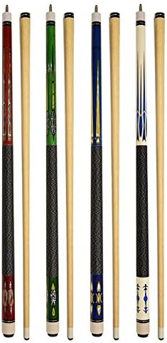 Set of 4 Pool Cues New 58" Billiard House Bar Pool Cue Sticks