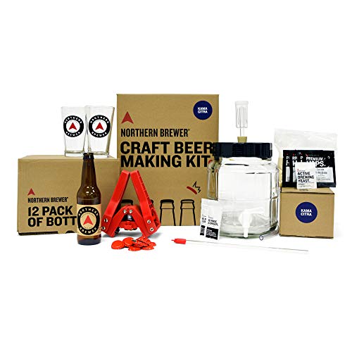 Northern Brewer 1G Gift Set Beer Homebrewing Starter Kit, Kama Citra IPA