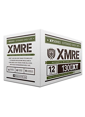 XMRE 1300XT MRE Meals 2022 Bulk | Military Grade | For Survival Kits & Hurricane Preparedness Items | Emergency Food Supplies | Food Packs w/