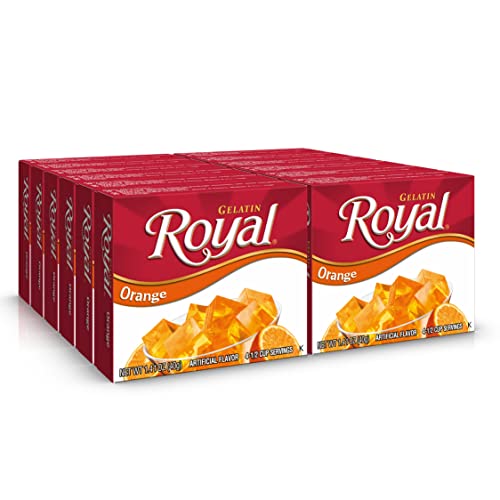 Royal Gelatin, Fat Free Dessert Mix, Lime (12 - 1.4 Ounce Boxes) (Pack of 12)