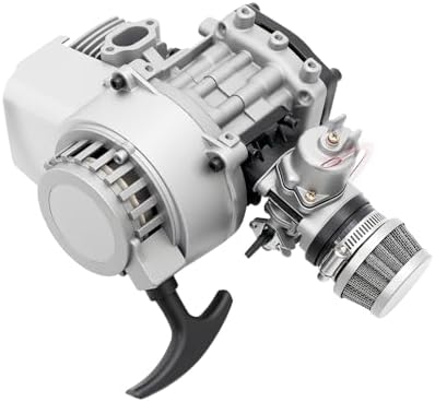 49CC 2-Stroke Air-Cooled Engine Motor | 7000RPM Gasoline Engine with Single Cylinder, CVT Gearbox, for Pocket Bike Mini Dirt Beach Bike ATV Scooter