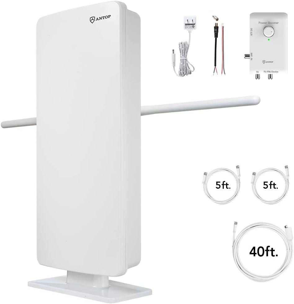 ANTOP Antenna HD Smart Panel AT-800SBS HDTV＆FM Amplified Antenna
