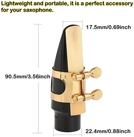 Alto Saxophones Mouthpieces Kit with Ligature, One Reed and Cap | Saxophone Mouthpieces with Easy Response and Comfortable Feel, Ideal for Beginners