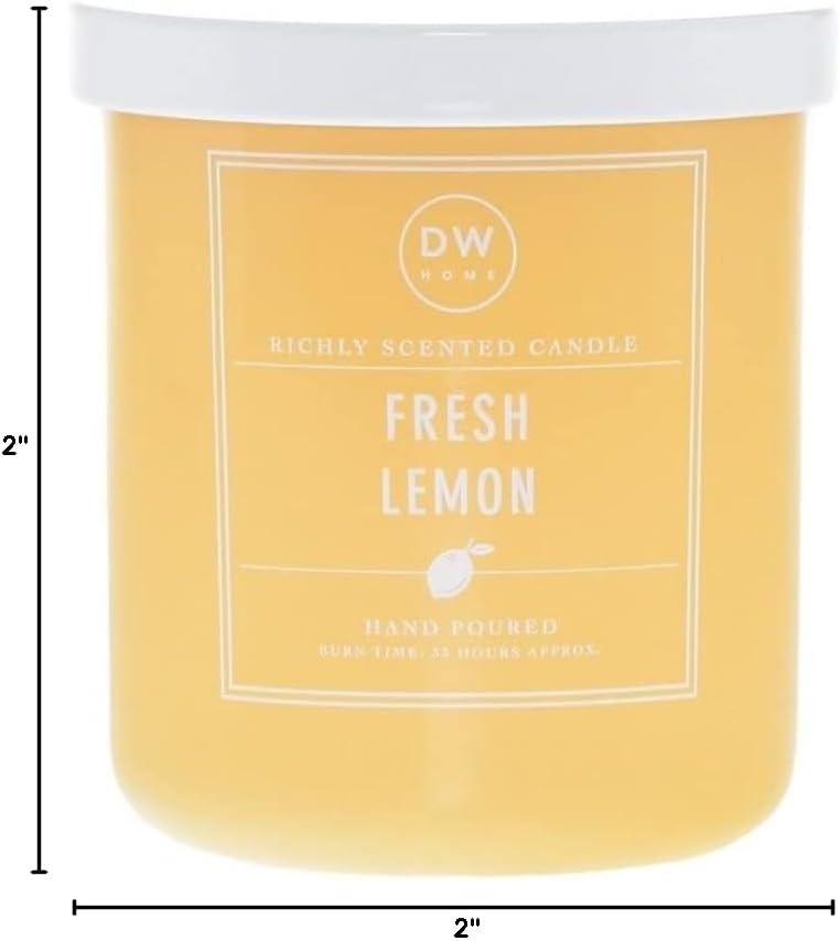 DW Home Peony Petals Scented Candle for Home, 9 oz, 8.8 oz Candle Jar, Up to 33H Burn Time, Luxury Scented Candle for Relaxation, Gifting, Home Décor