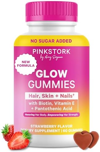 Pink Stork Total Glow Gummies for Women – 60 Berry Gummies