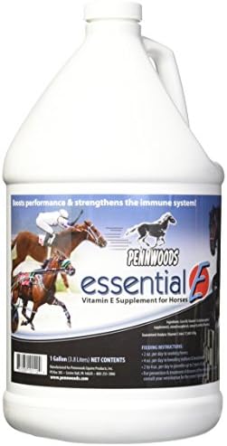 Essential E: Equine Vitamin E Horse Supplement, 1 Gallon | Supports Horse Health, Athletic Performance, Muscle Recovery, Equine Daily Nutrition